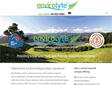 Tablet Screenshot of envirolyte.co.nz